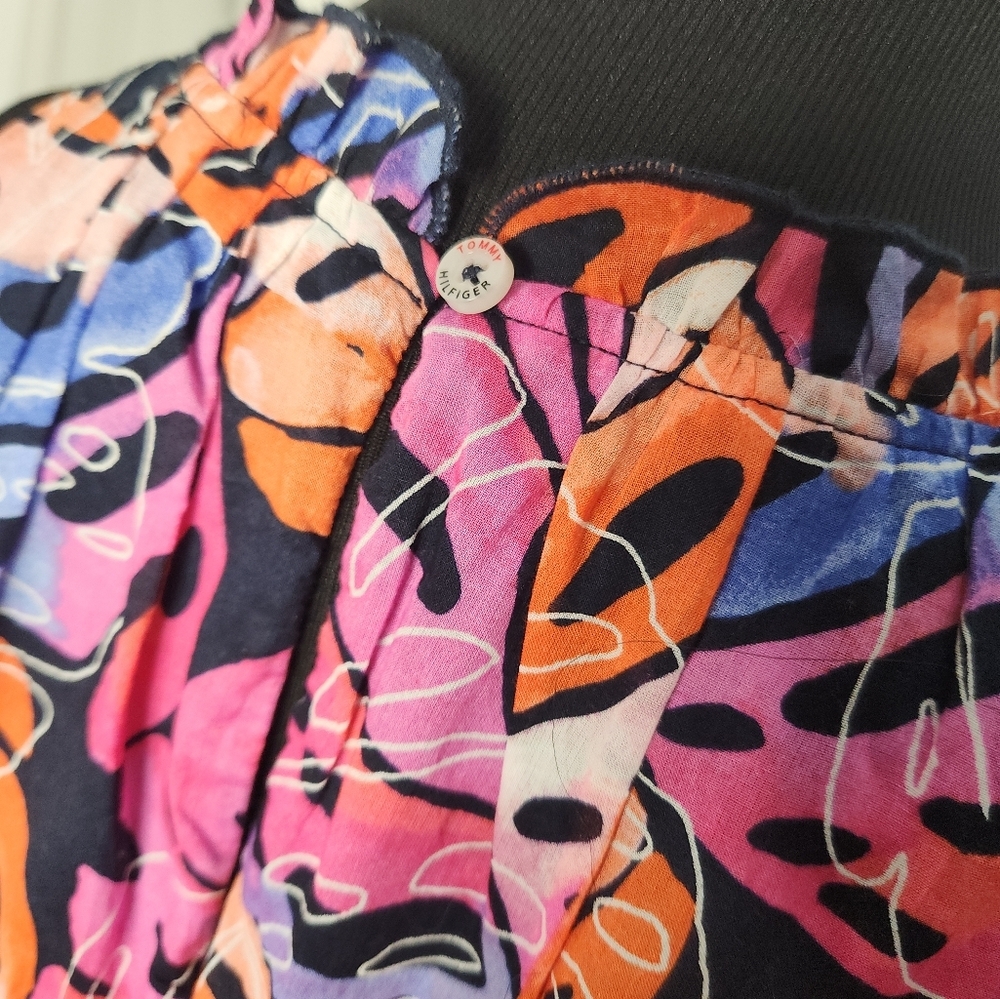 Tommy Hilfiger Pink and Orange Midi Dress - Picture 3 of 8